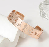 Arabic hollow name bangle