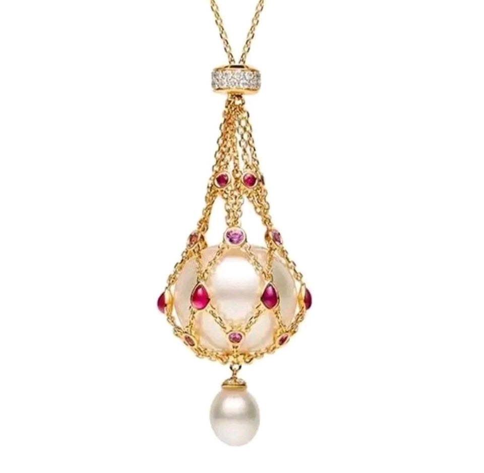 Chain Net Pearl Pendant - Fashion Accessory Clothes Accessory