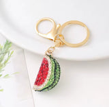 Watermelon crusted keyring