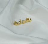 Metal customisable brooch