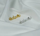 Metal customisable brooch