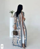 Pleated, long sleeve abaya