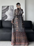 Pleated abaya