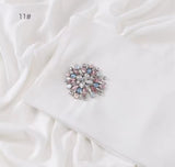 Chiffon headscarf with round embellishment