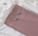 Floral rhinestone chiffon