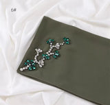 HQ rhinestone chiffon scarf
