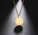 Arabic initial on round circle chain